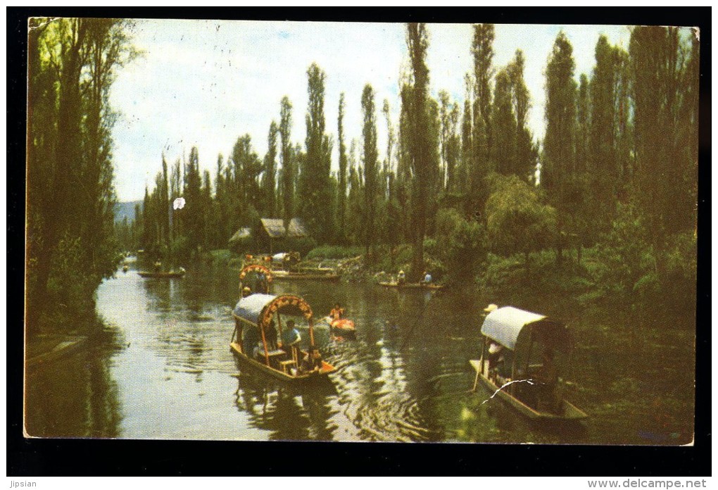 Cpa Du Mexique Mexico Vista De Xochimilco    6ao28bis - Mexique