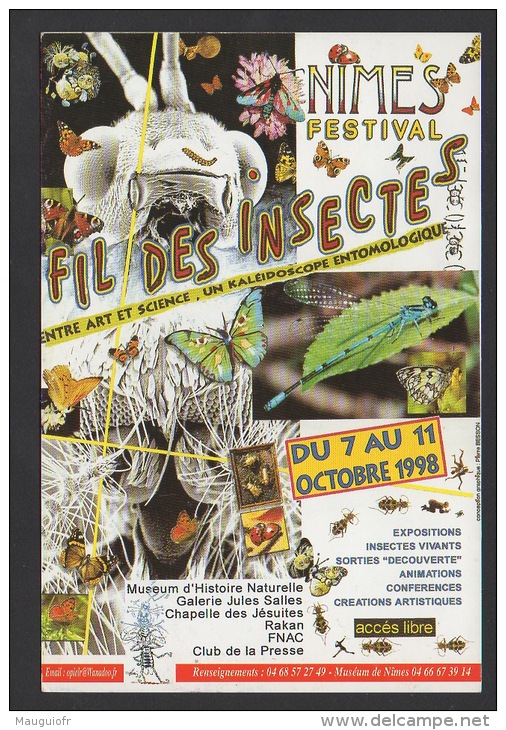 DF / ANIMAUX / INSECTES / FESTIVAL FIL DES INSECTES OCTOBRE 1998 / MUSÉE D' HISTOIRE NATURELLE DE NÎMES 30 - Insectos