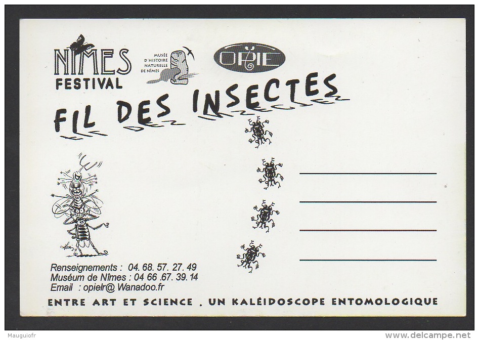 DF / ANIMAUX / INSECTES / FESTIVAL FIL DES INSECTES OCTOBRE 1998 / MUSÉE D' HISTOIRE NATURELLE DE NÎMES 30 - Insekten