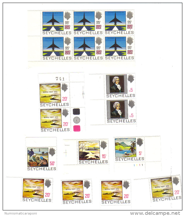 Seychelles 17 Stamps Nuovi **  COD.FRA.464 - Seychelles (1976-...)