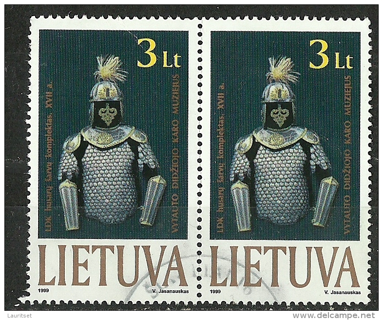 LITAUEN Lietuva Lithuania 1999 Der Ritter Michel 713 As A Pair O - Lithuania