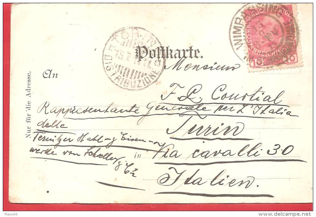 CARTOLINA VIAGGIATA AUSTRIA - ST. VALENTIN - Locanda Martin Johann's - 9 X 14 Cm - ANNULLO AUSTRIA 13 - 07 - 1914 - St. Valentin