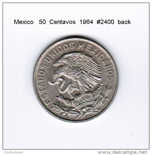 MEXICO    50  CENTAVOS  1964  (KM # 451) - Mexico