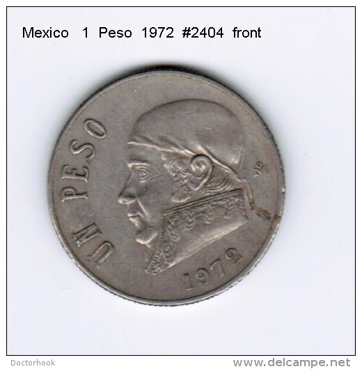 MEXICO    1  PESO  1972  (KM # 460) - Mexico