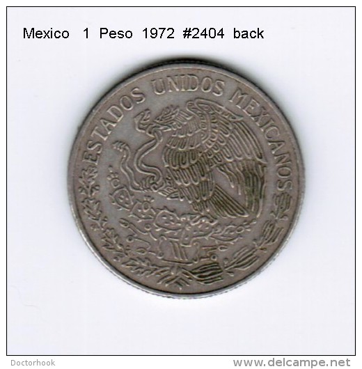 MEXICO    1  PESO  1972  (KM # 460) - Mexico