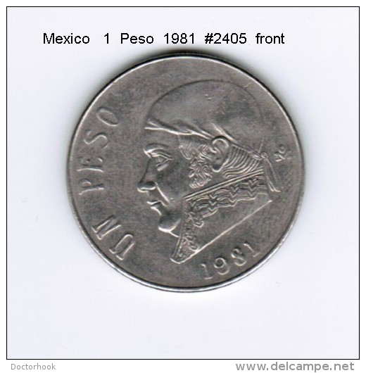 MEXICO    1  PESO  1981  (KM # 460) - Mexico