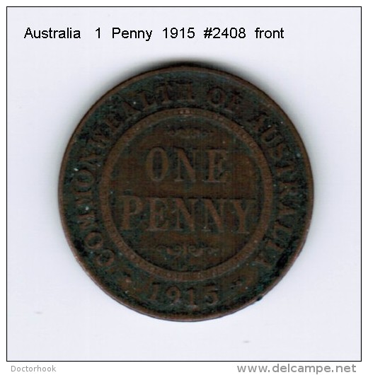 AUSTRALIA    1  PENNY  1915  (KM # 23) - Penny