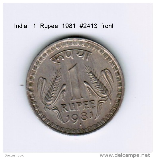INDIA    1  RUPEE  1981 (KM # 78.3) - India