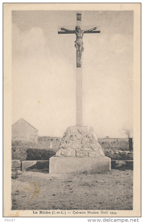 LA RICHE - Calvaire Mission Noèl 1934 - La Riche