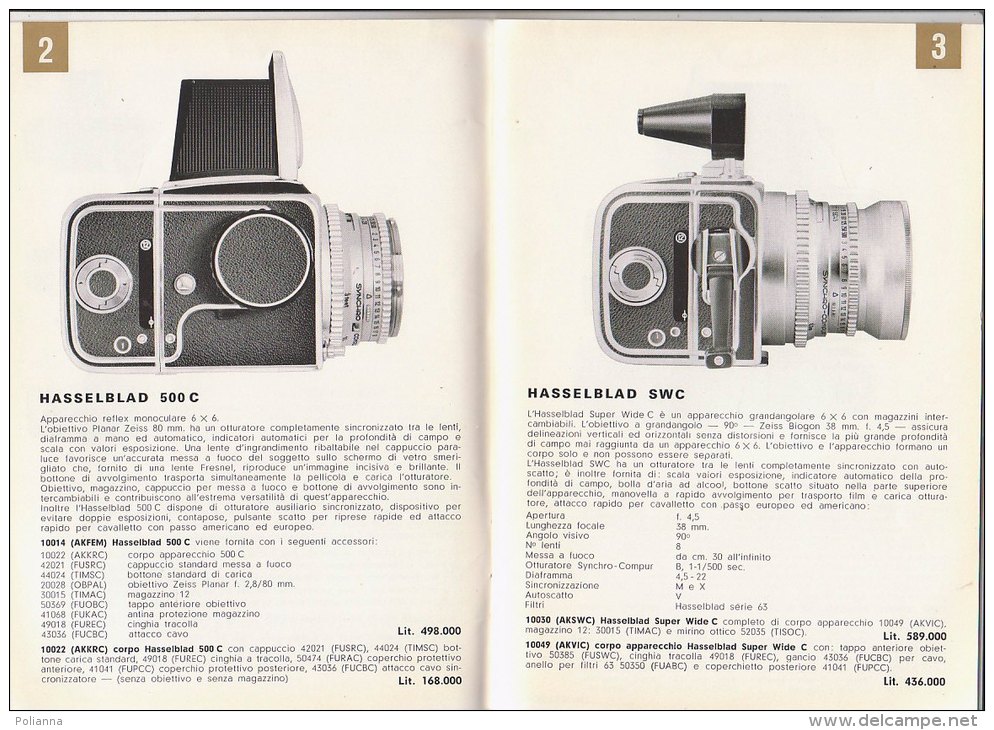 C1143 - CATALOGO LSTINO ILLUSTRATO 1967 MACCHINE FOTOGRAFICHE E ACCESSORI FOTOGRAFIA HASSELBLAD - Cameras