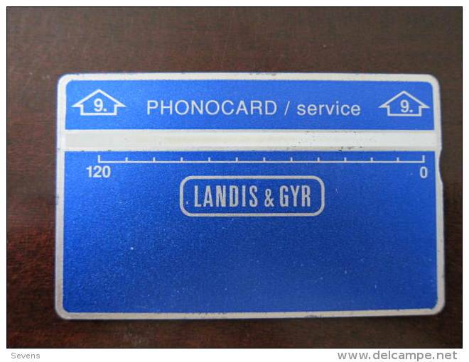 L&Gyr Optical Phonecard,seveice Card,CN: 509A,mint(with A Little Fault) - [4] Test- U. Dienstkarten