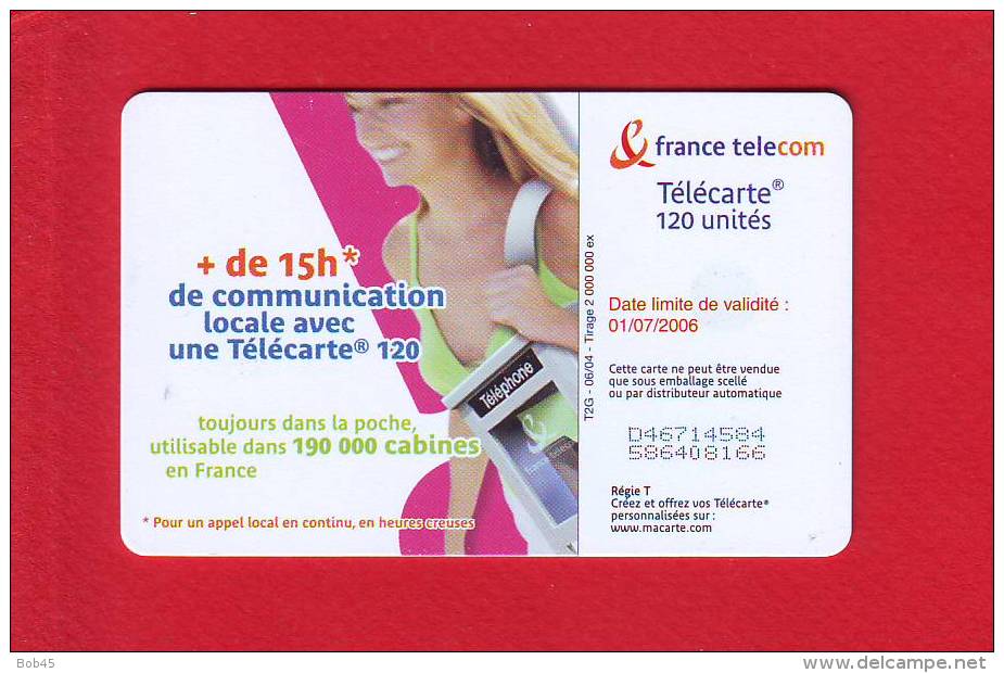 288 - Telecarte Publique Cabine Bagage Femme 1 (F1323G) - 2004