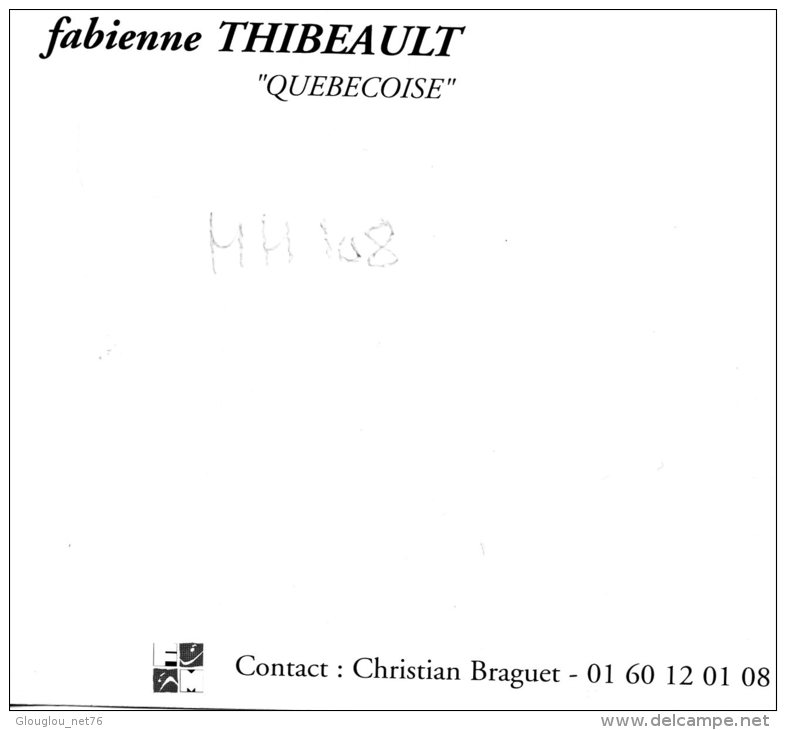 FABIENNE THIBEAULT  AVEC VERITABLE AUTOGRAPHE....CPM - Artisti