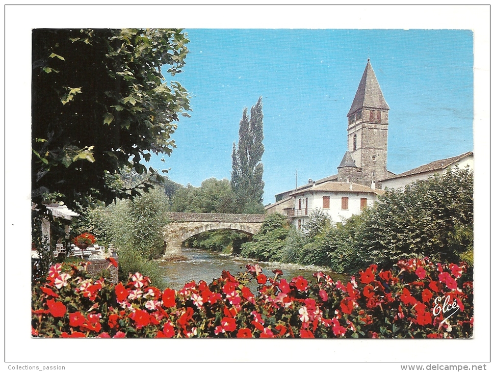 Cp, 64, Saint-Etienne-de-Baïgorr Y, Le Pont Et L'Eglise - Saint Etienne De Baigorry