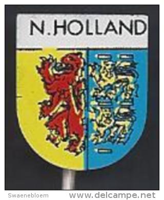 NL.- 5 Pins - Provincie: Noord-Brabant; Noord-Holland; Overijssel; Zeeland En Zuid-Holland. Speldje. Speld. Steekspeld - Andere & Zonder Classificatie