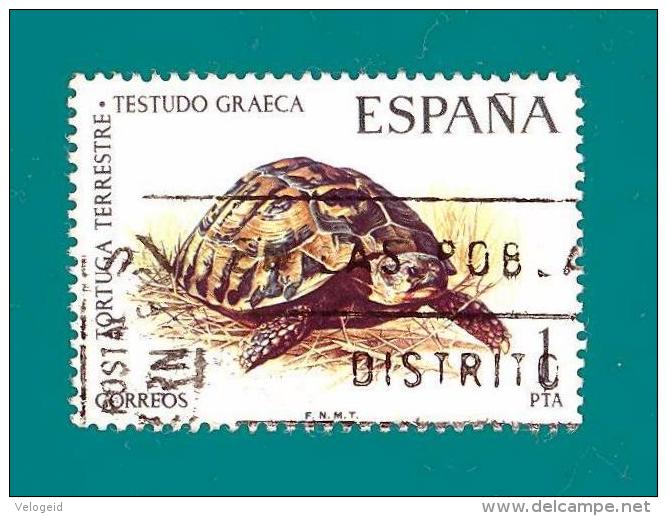 Espa&ntilde;a. Spain. 1974 (o) Usados. Used. Edifil 2192. Fauna. Tortuga Terrestre - Used Stamps