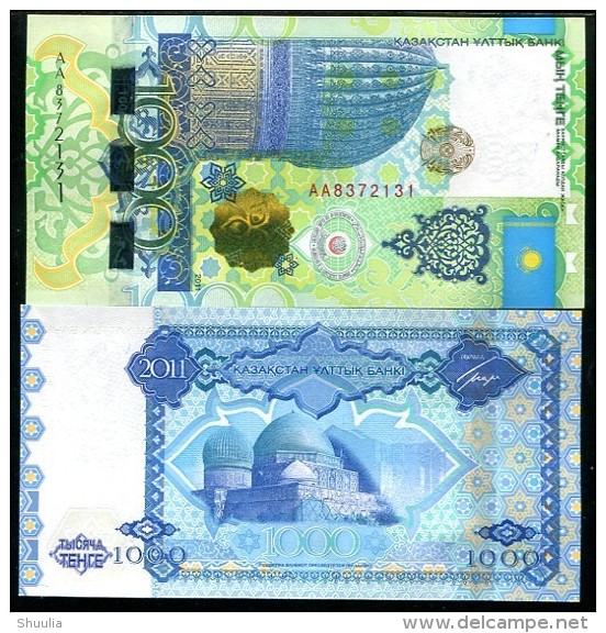 Kazakhstan 1000 Tenge 2011  Pick 37 UNC - Kazakhstan