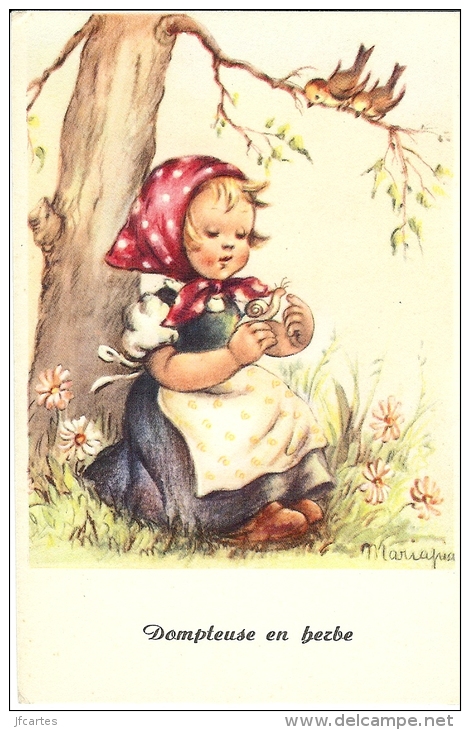 Th - Enfants - Dompteuse En Herbe - Humorous Cards