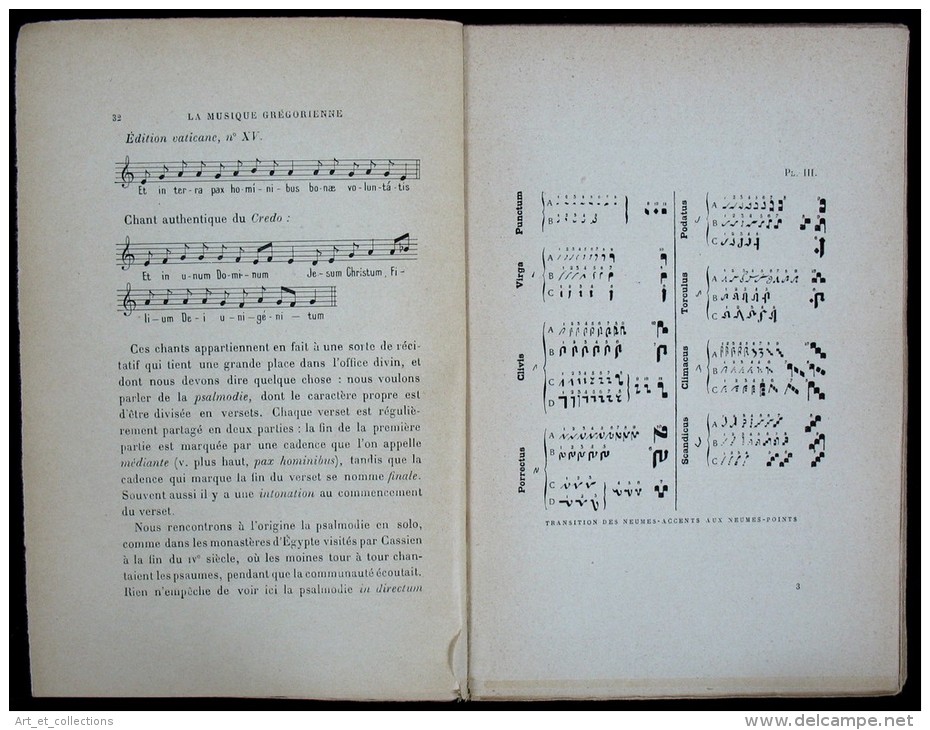 La Musique Grégorienne / Dom Augustin GATARD / Laurens Éditeur En 1913 - Musique