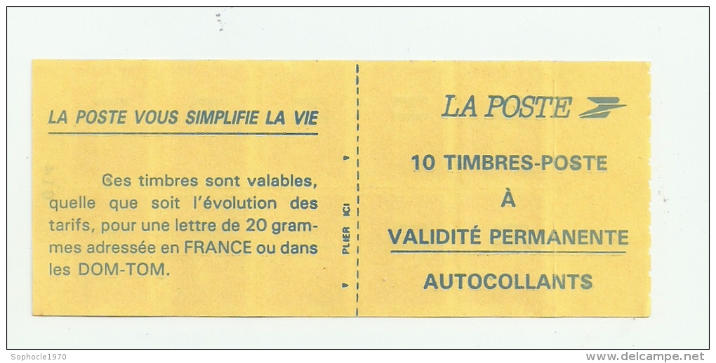 975 - SAINT PIERRE ET MIQUELON - Carnet 10 Timbres à Validité Permanente - Surcharge - Booklets