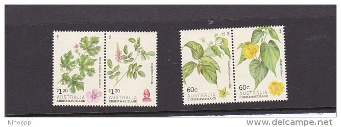 Christmas Island 2013 Flowering Shrubs Set MNH - Christmas Island