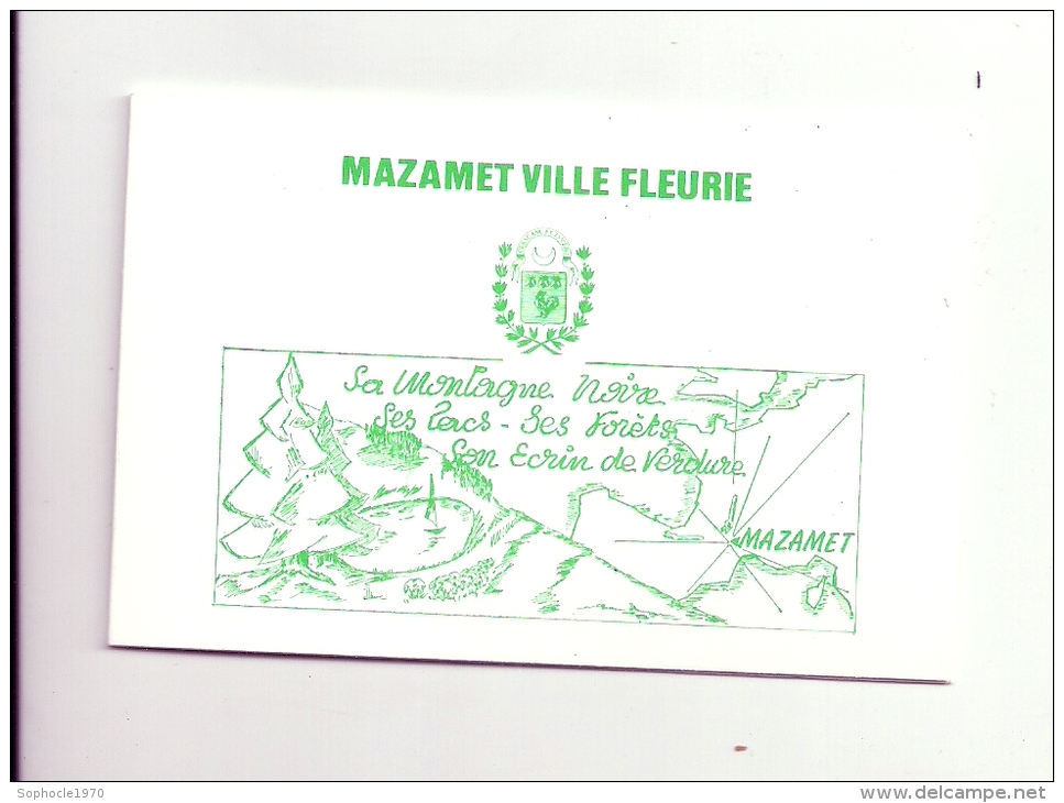 MIDI PYRENEES - 81 - TARN - MAZAMET - Ville Fleurie - Philextarn - Novembre 1992 - 10 Timbres Dont Deux Affranchis à 0,1 - Commemoratives