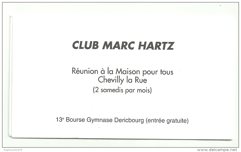 ILE DE FRANCE - 94 - VAL DE MARNE - CHEVILLY LA RUE - 13ème Bourse Philitélie 1993 - Tirage Limité Club Marc Hartz - Conmemorativos