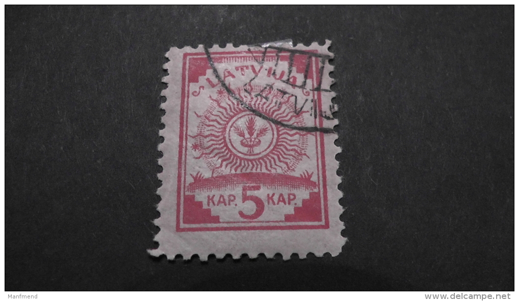 Latvia - 1919 - Sun - 5 Kopeke - Used -as Scan - Lettland