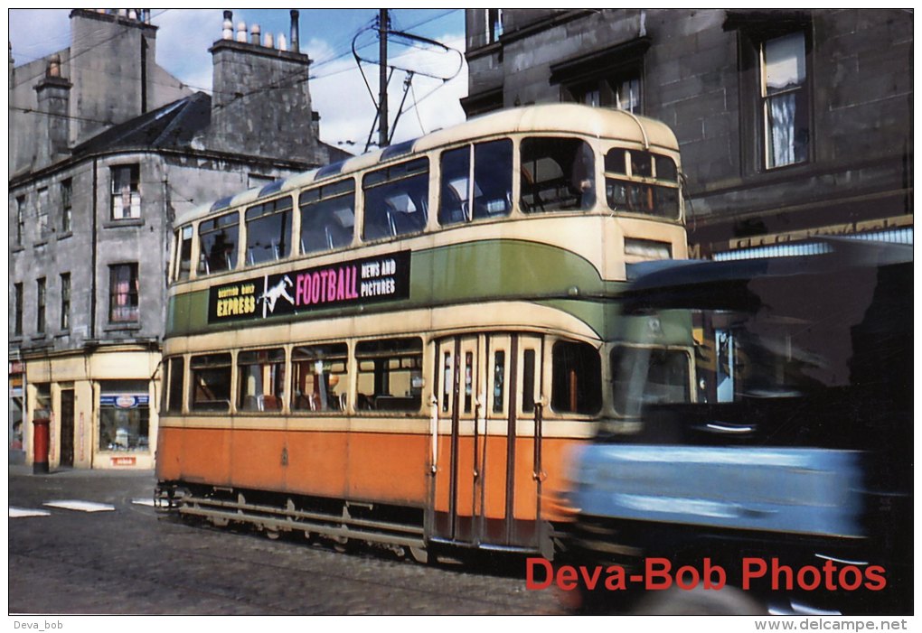 Tram Photo GLASGOW Corporation Tramways Coronation Cunarder Tramcar Car 1305 - Trains