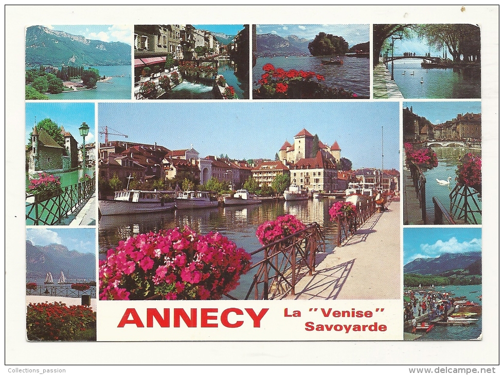 Cp, 74, Le Viel Annecy, Multi-Vues, Voyagée 1994 - Annecy-le-Vieux