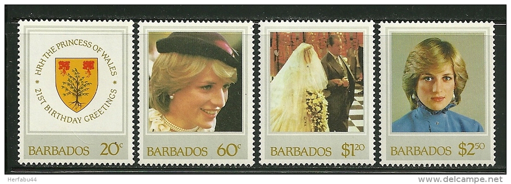 British Antarctic Territory      " Princess Diana "      Set     SC# 92-95  MNH** - Nuovi