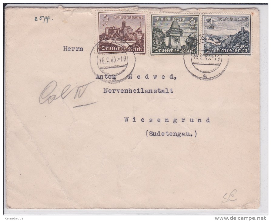 REICH  - 1940  - ENVELOPPE De GAAZ à WIESENGRUND - Briefe U. Dokumente