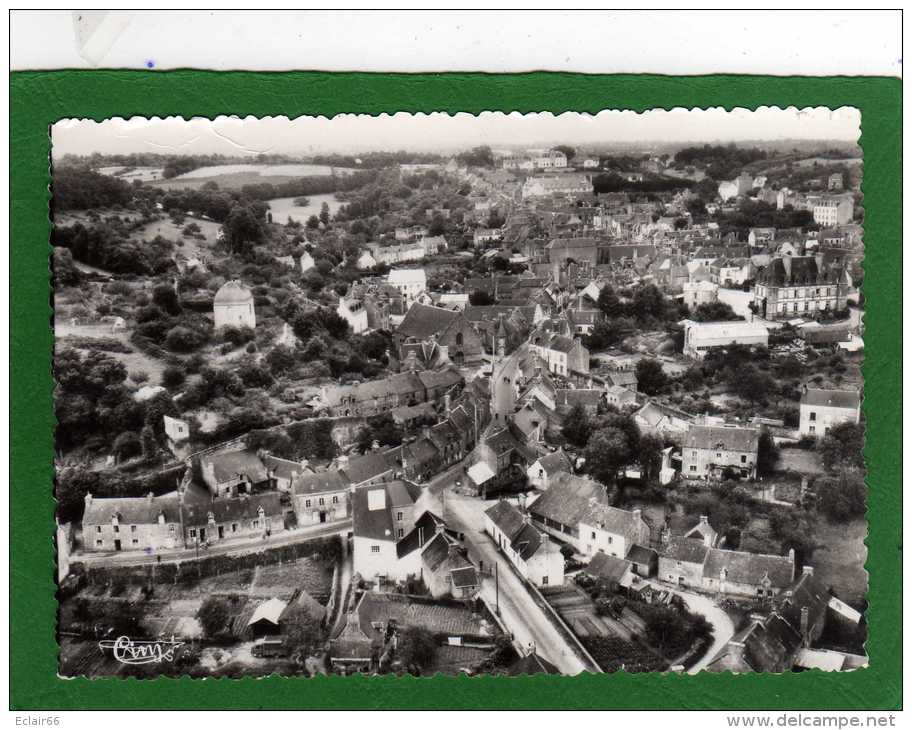 56   Guéméné Sur Scorff   Vue Générale Aérienne Arrivée Au Bourg Par La Route De Gourin CPSM Grd Format Année 1960  X - Guemene Sur Scorff