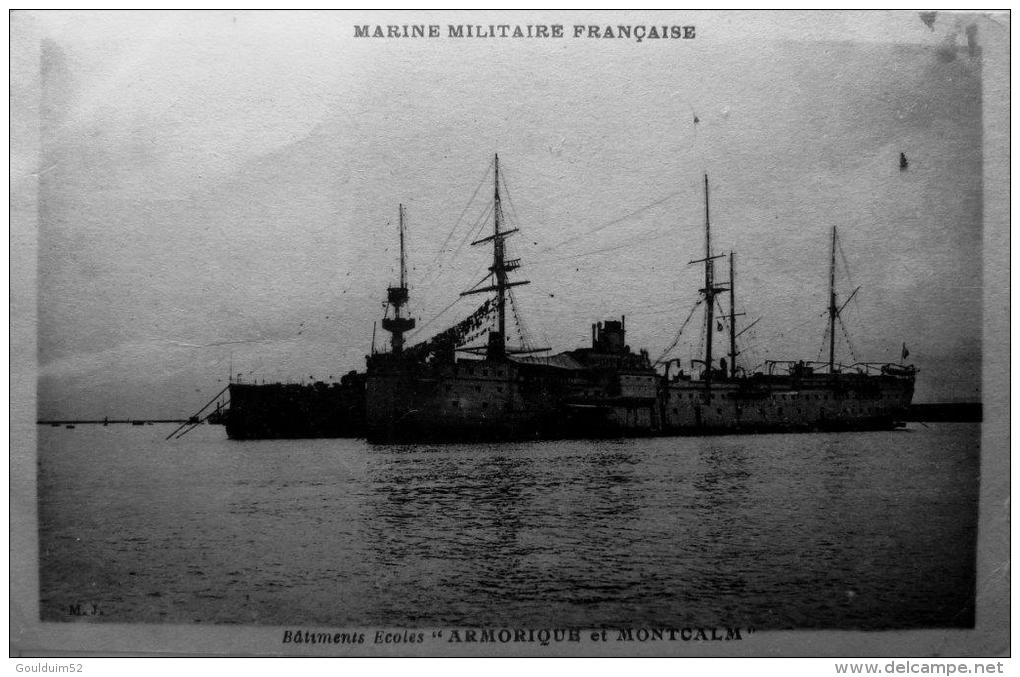 Batiments Ecoles " Armorique Et Montcalm " - Warships