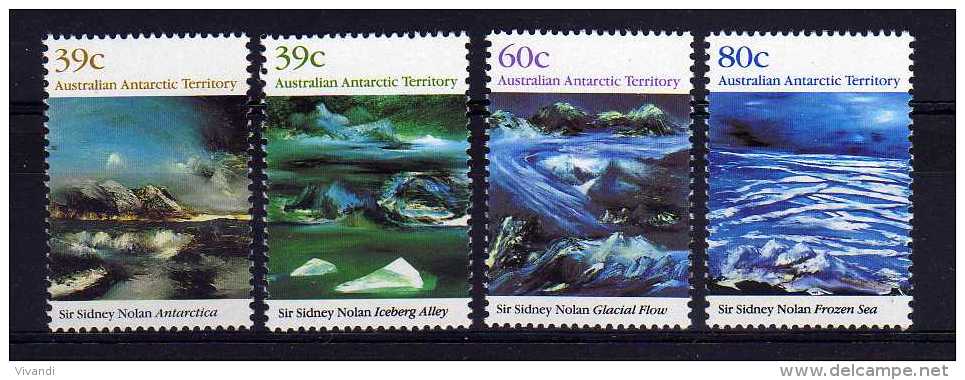 Australian Antarctic Territory - 1989 - Landscape Paintings - MNH - Unused Stamps