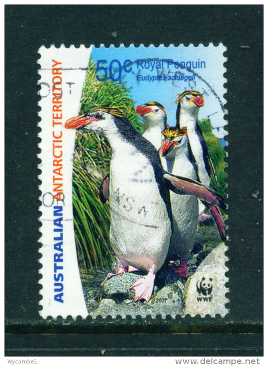 AUSTRALIAN ANTARCTIC TERRITORY - 2007 Royal Penguins 50c Used As Scan - Gebraucht