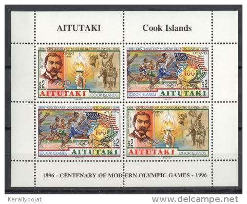 Aitutaki - 1996 Atlanta Kleinbogen MNH__(TH-13037) - Aitutaki