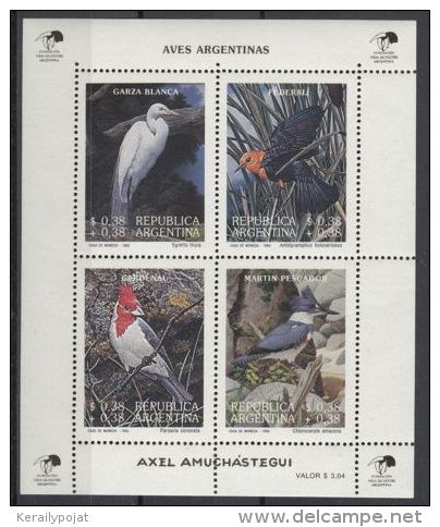 Argentina - 1993 Birds Block MNH__(TH-13387) - Blocks & Sheetlets