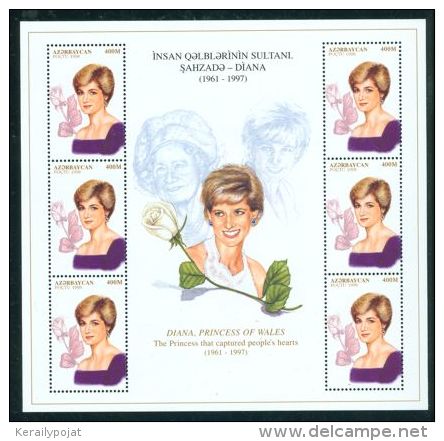 Azerbaïjan - 1998 Diana Kleinbogen (2) MNH__(THB-2415) - Azerbaiján