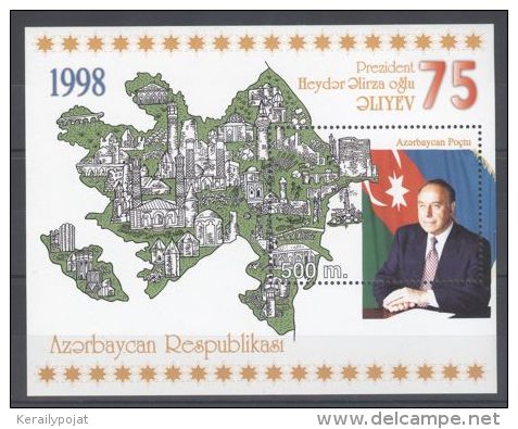 Azerbaïjan - 1998 Haidar Alijev Block MNH__(TH-9840) - Azerbaiján