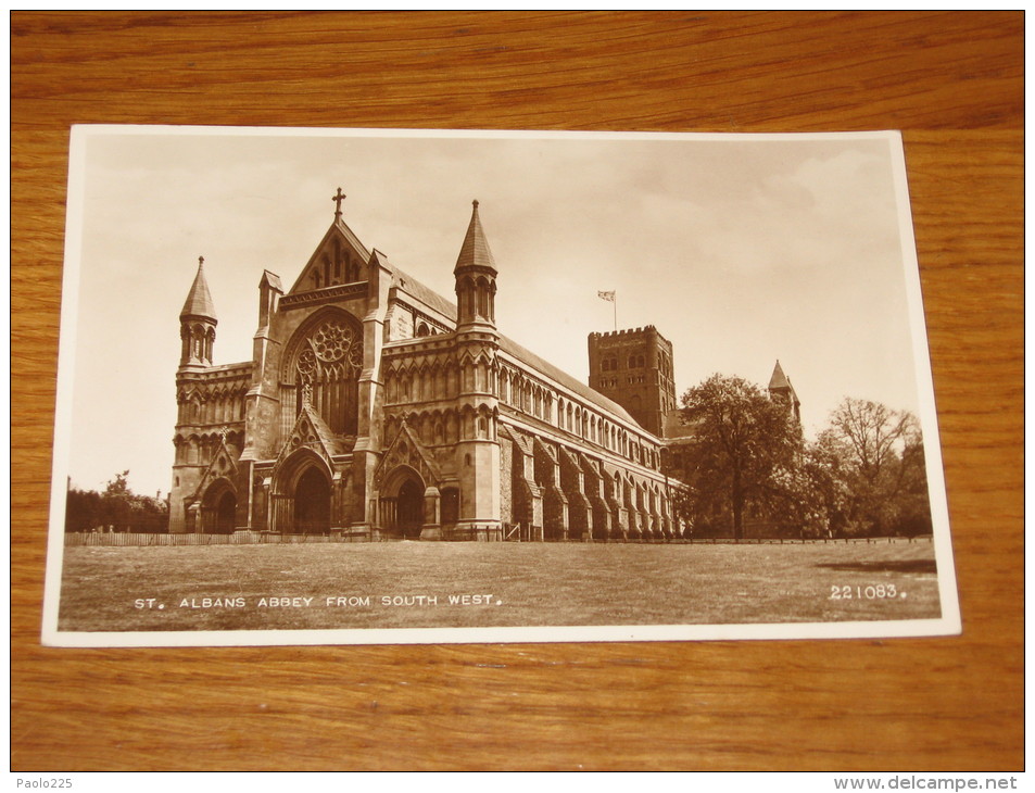 ALBANS ABBEY FROM SOUTH WEST 1954 BN VG - Hertfordshire