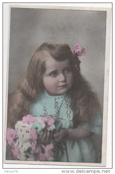 CPA Fantaisie - Enfants - Fillette - Portrait - Visage - Ritratti