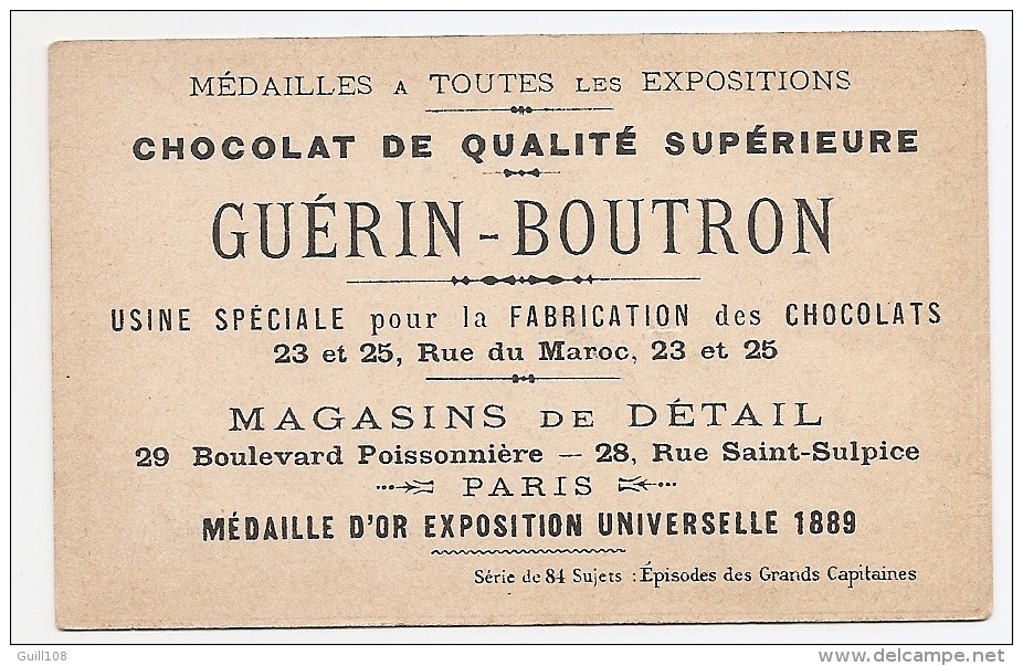 Chromo Chocolat Guérin Boutron Didactique Histoire Roi François 1er Bataille Marignan Armée Moyen-Age Armure A28-25 - Guerin Boutron