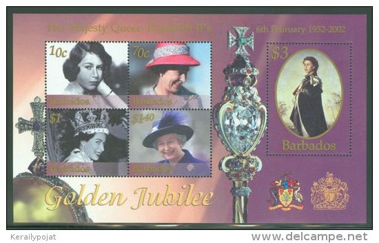 Barbados - 2002 Elizabeth II Block MNH__(THB-2530) - Barbados (1966-...)