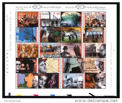 Belgium - 2000 Millennium Sheet MNH__(THB-2991) - 1991-2000