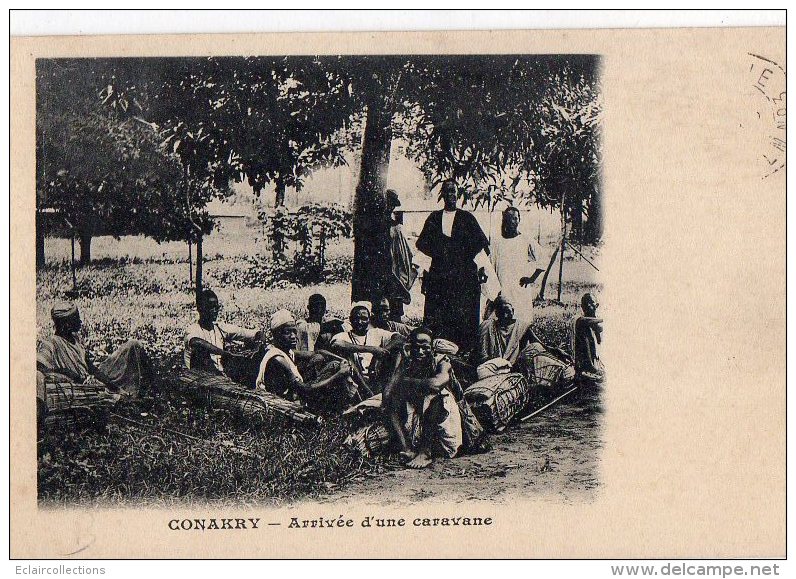 Afrique Noire  Guinée  Conakry:   Arrivée D'une Caravane   (voir Scan) - Guinée