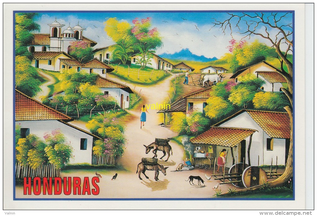 Honduras  Moutain Village Scene - Honduras