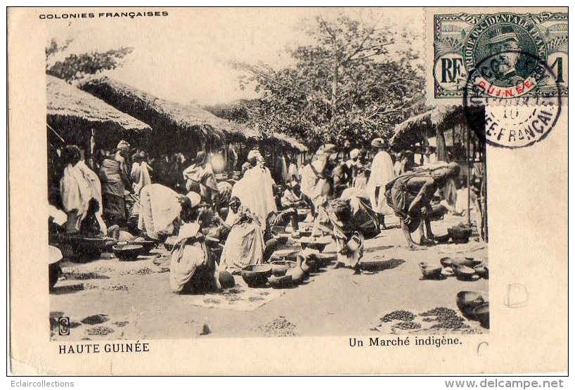 Afrique Noire  Guinée    Marché Indigène   (voir Scan) - Guinea