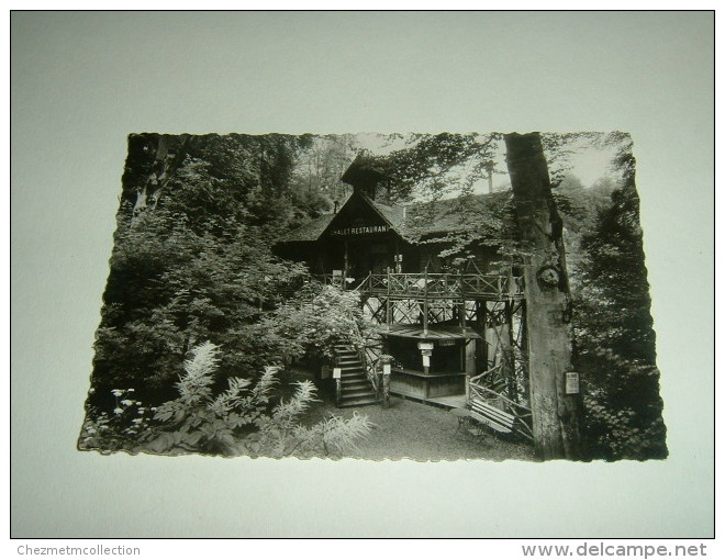 CPSM PHOTO POSTCARD HAUTE SAVOIE 74 LOVAGNY CHALET RESTAURANT AVEC LA BUVETTE EN BAS GORGES DU FIER MOUCHET / 1931 - Lovagny