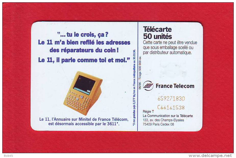 317 - Telecarte Publique Le 11 Carburateur Mob (F662) - 1996